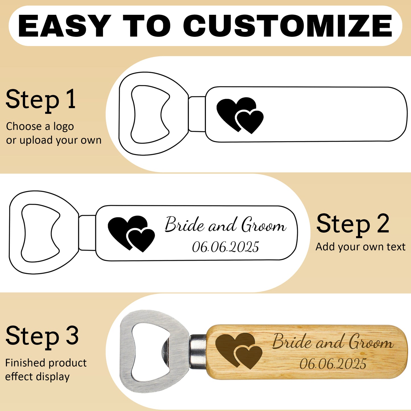 Custom Wood Bottle Opener
