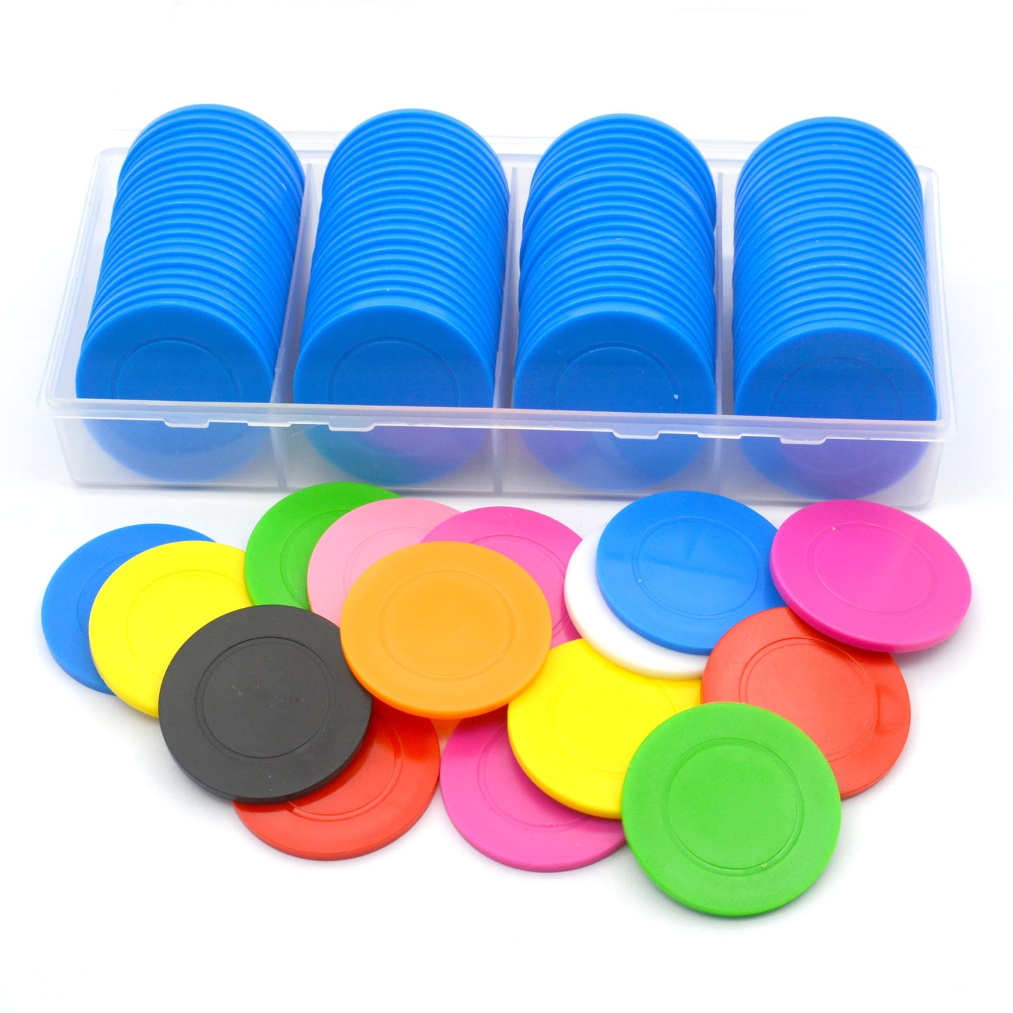 100 Custom Plastic Poker Chips-9 Colors