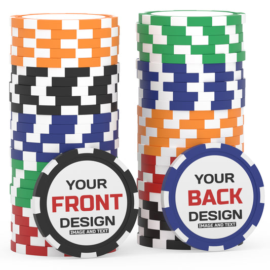 Custom Poker Chips-Personalized Logo, Photo, or Design